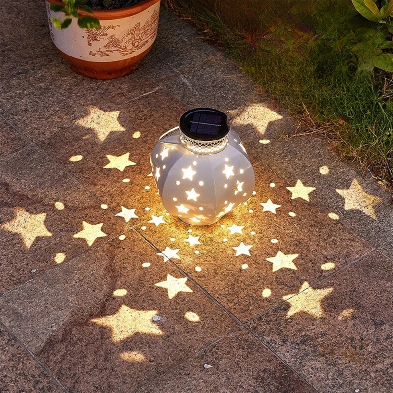 Garden Lighting Decor - Tuinsternprojectorlamp Hangende zonne-verlichting Buiten hangende zonnelantaarns