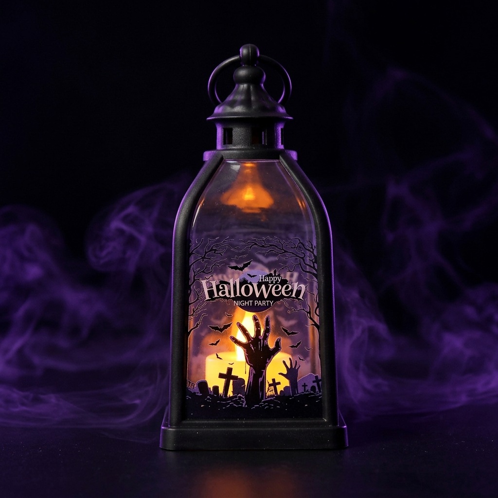 Lighting Decor House - Halloween Ghost Castle-thema hangende LED-lantaarnlamp Halloween