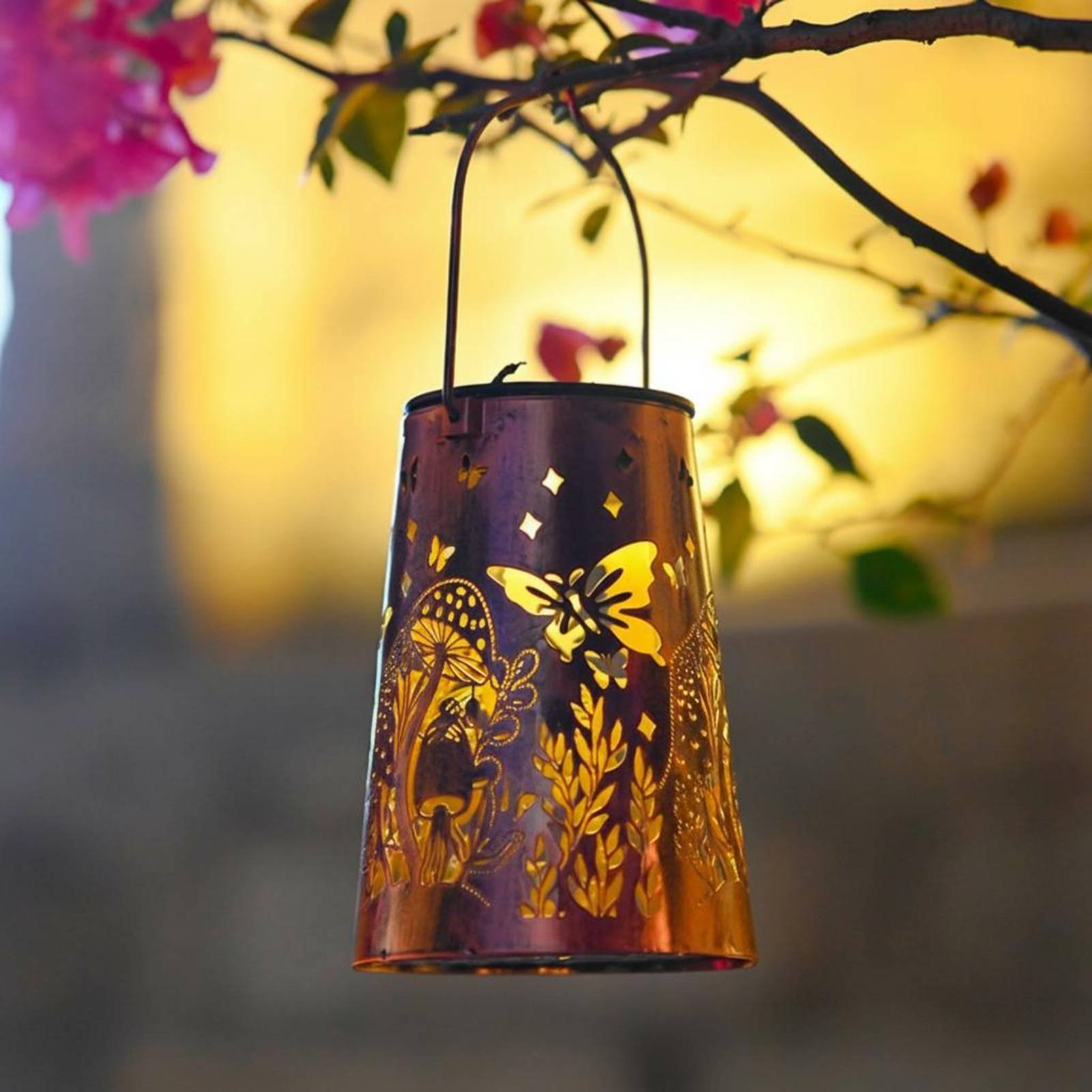 Garden Lighting Decor - Bloementuinlantaarn Patroon Tuinverlichting Automatisch aan/uit Schakelbaar