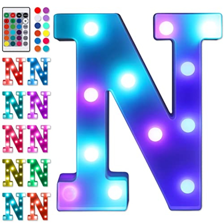 Light Up Letters Marquee - volledige LED-letterverlichting met afstandsbediening, verlichte marquee-letters