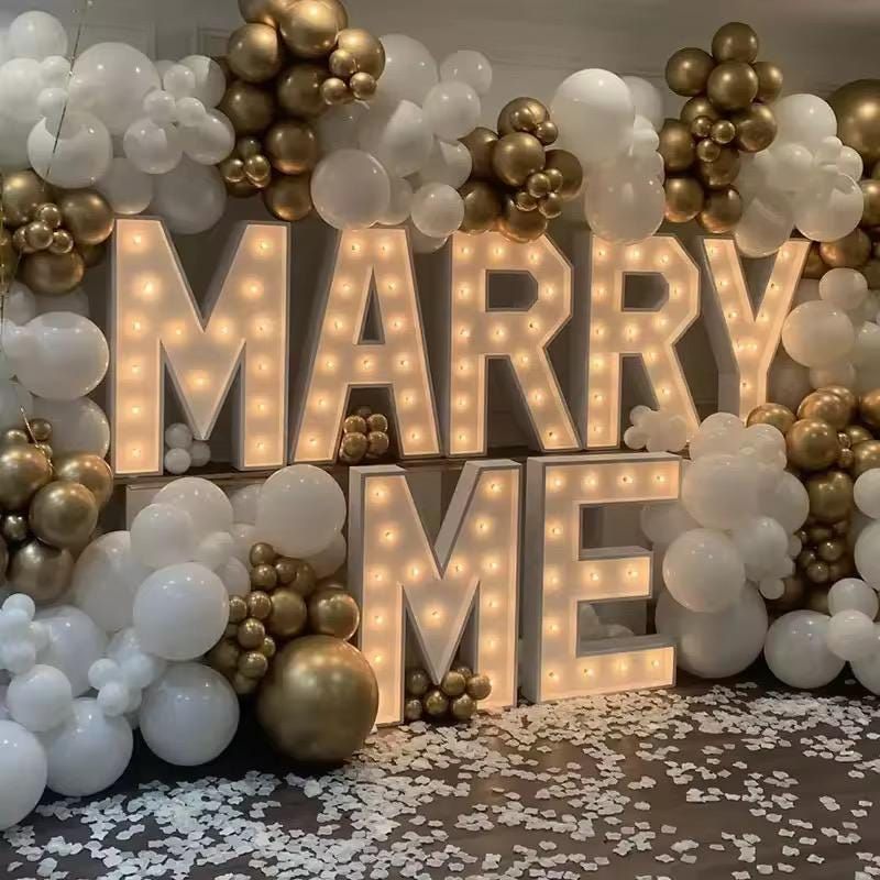Light Up Letters Marquee - 91,5 cm verlichte marqueeletters, feestdecoratie, grote