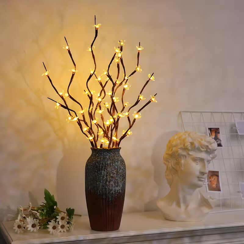 Lighting Decor For Home - 1/2PC 20LED Kersenbloesem Boomtak Verlichting Binnen