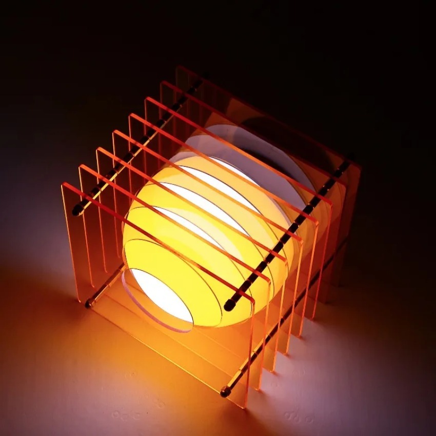 Lighting Decor For Home - DIY Maanlamp Acryl Duizendlaagse Lamp Bureaudecoratie