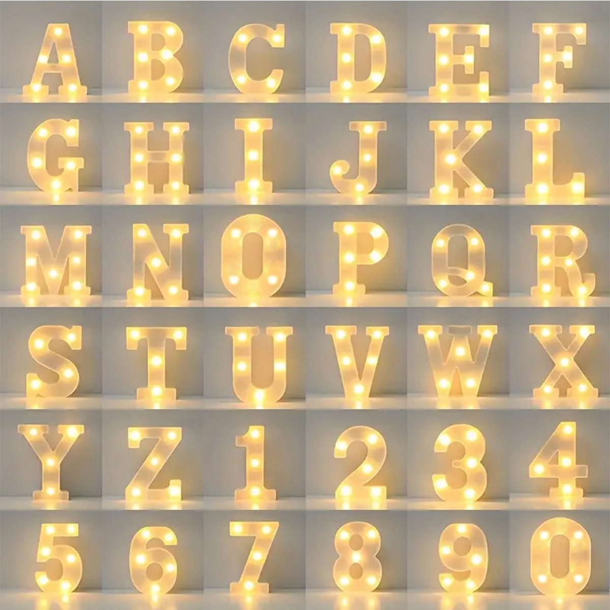 Light Up Letters Marquee - 1 LED verlichte letter-marquee-bord nachtlampje voor