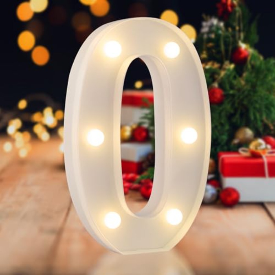 Light Up Letters Marquee - LED Marquee-nummers, 0-9 verlichte letters, op