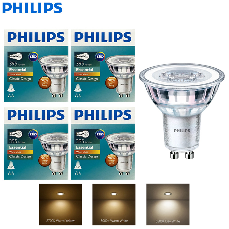 Philips Bulb Led Classic - Philips 4.6W Essential LED Inbouw Plafondspot