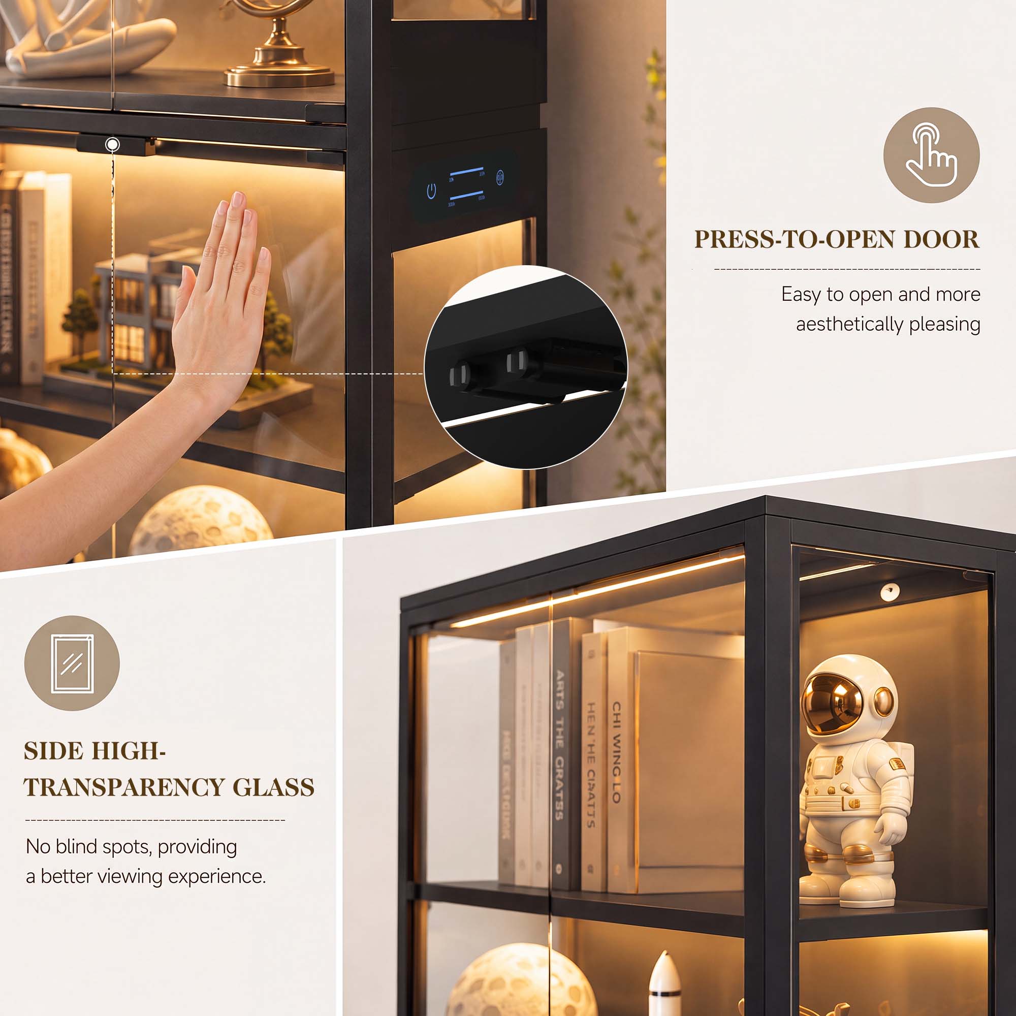 TCGBKAF 5-laags vitrinekast me - Lighting Decor For Home recensie en prijs