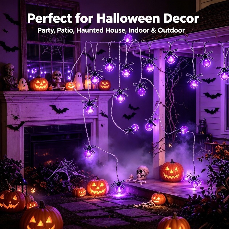 Op batterijen werkende Spider  - Garden Lighting Decor recensie en prijs