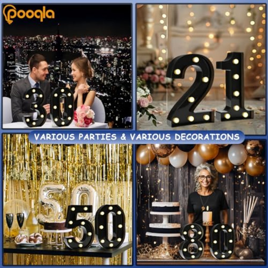 Decoratieve LED verlichte cijf - Light Up Letters Marquee recensie en prijs