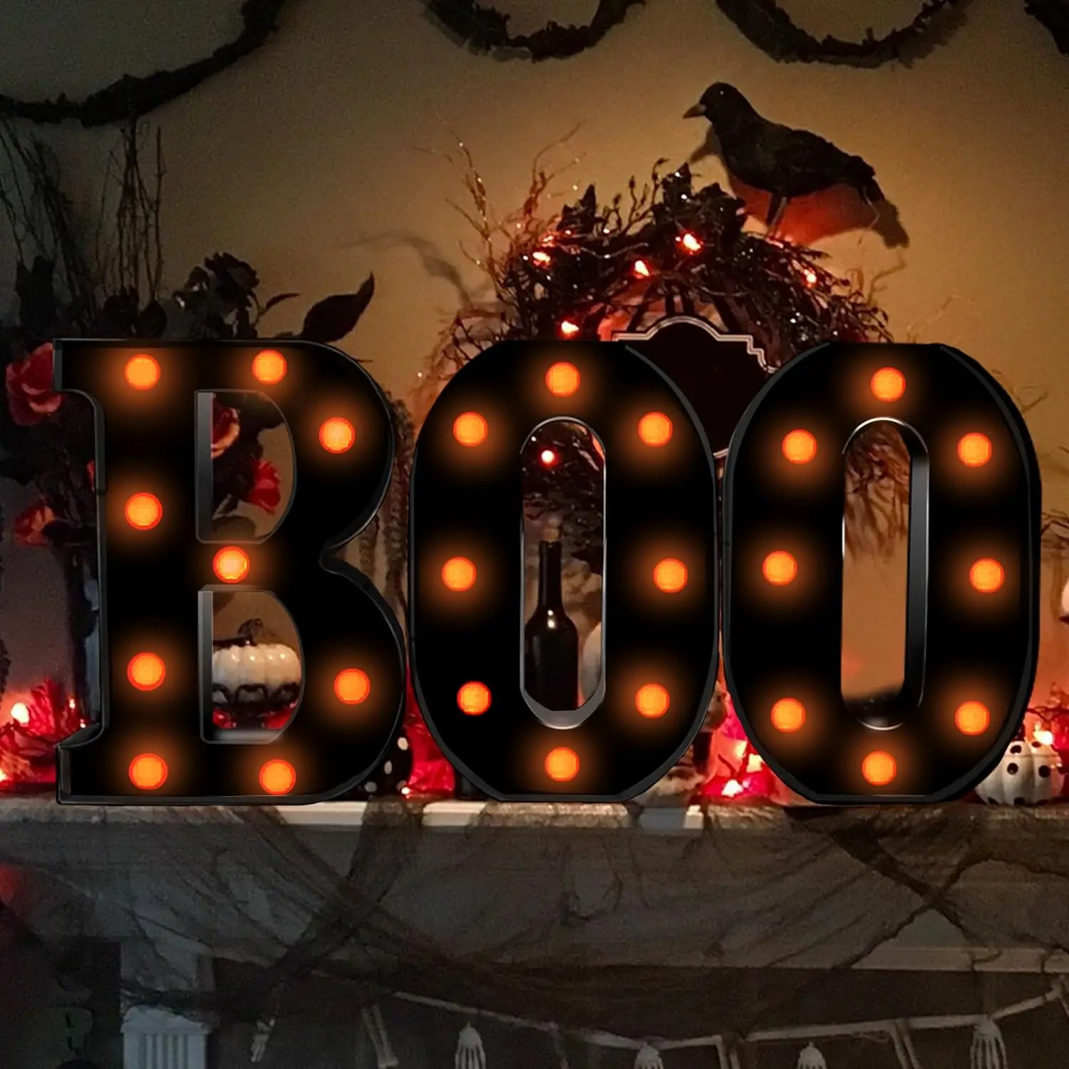 Halloween Decor Indoor-3 LED M - Light Up Letters Marquee recensie en prijs