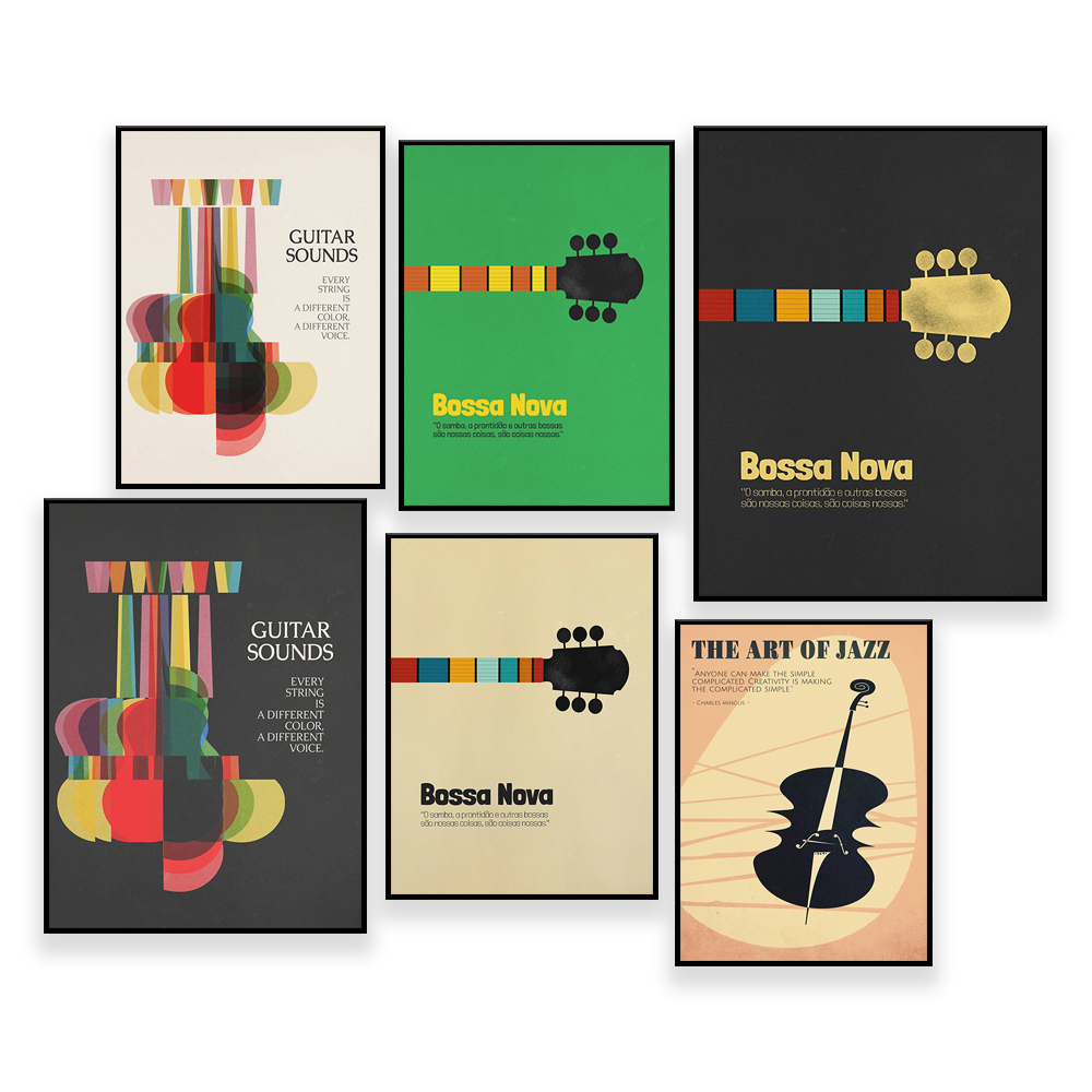 Bossa Nova Poster, Jazz Print, - Nova Decor & Lighting Julestjerne recensie en prijs