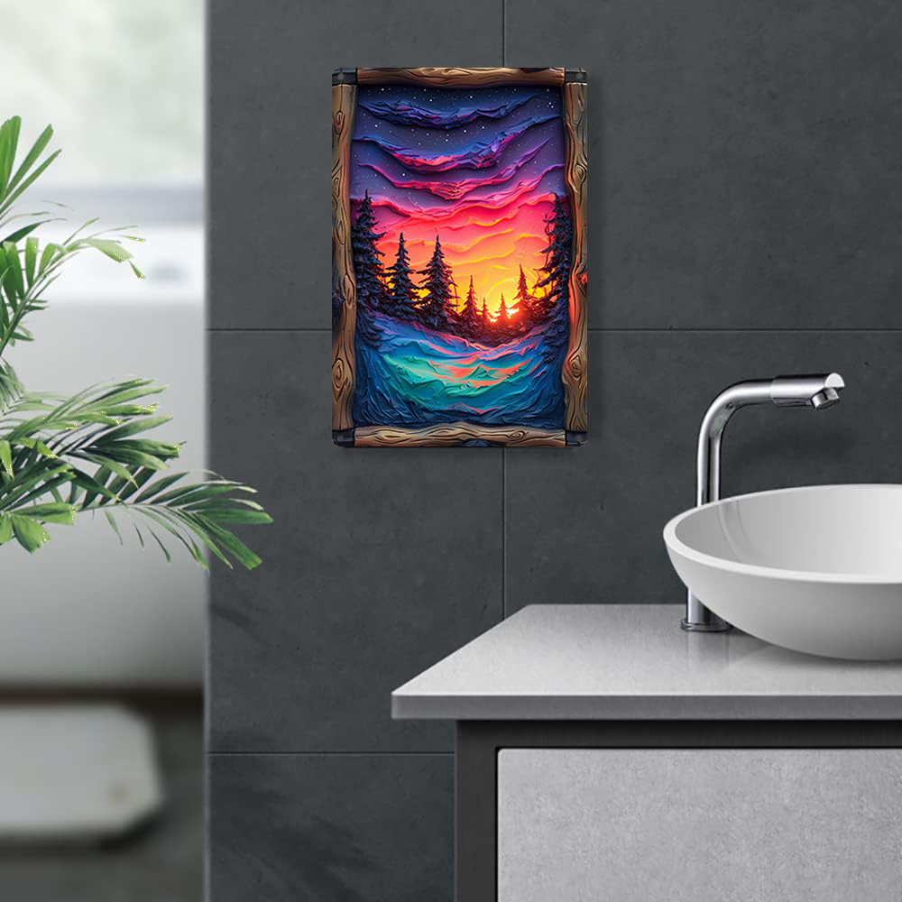 Northern Lights Art Piece, met - Bathroom Lighting Decor Ideas recensie en prijs