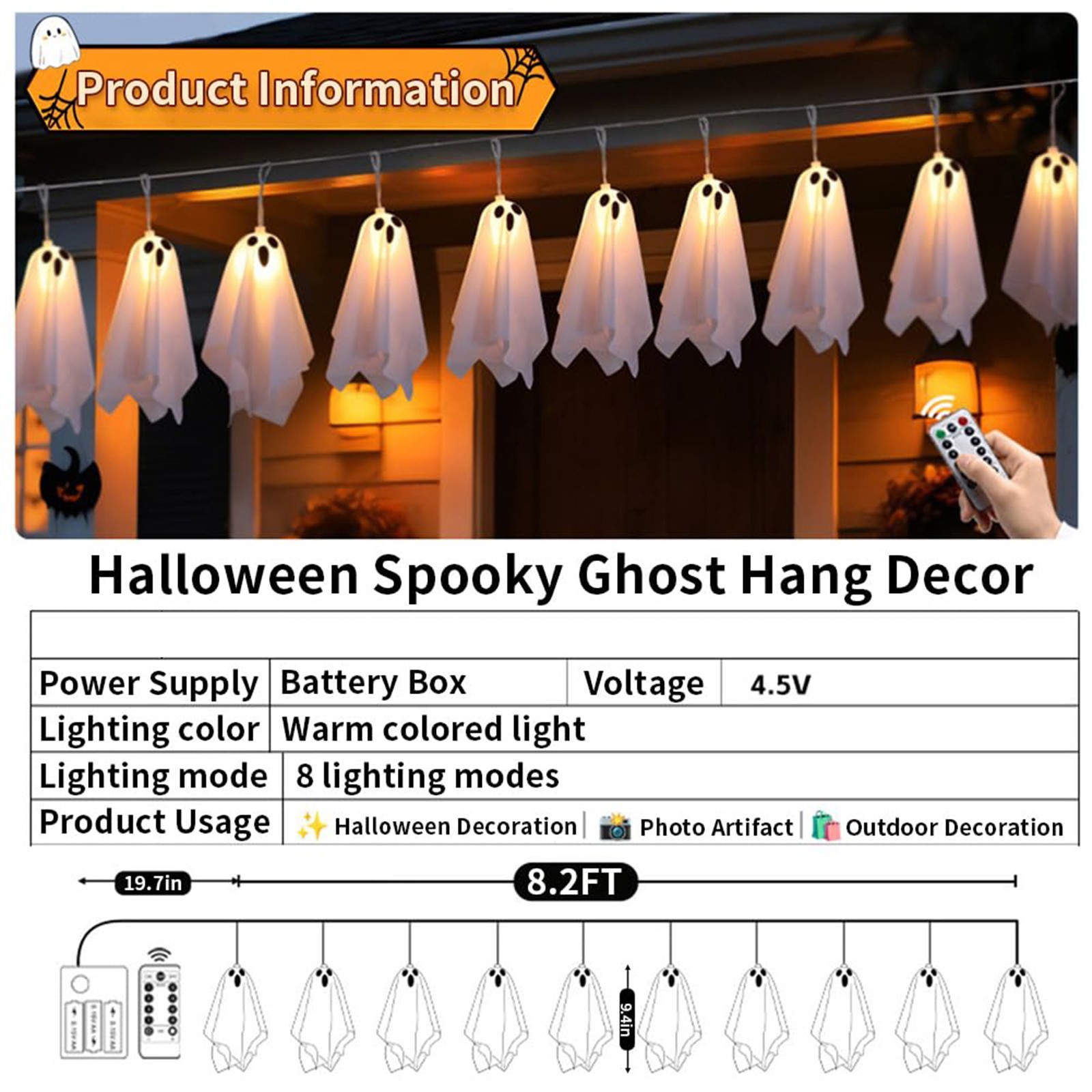 Spookhuis Decor Halloween Ghos - Lighting Decor House recensie en prijs