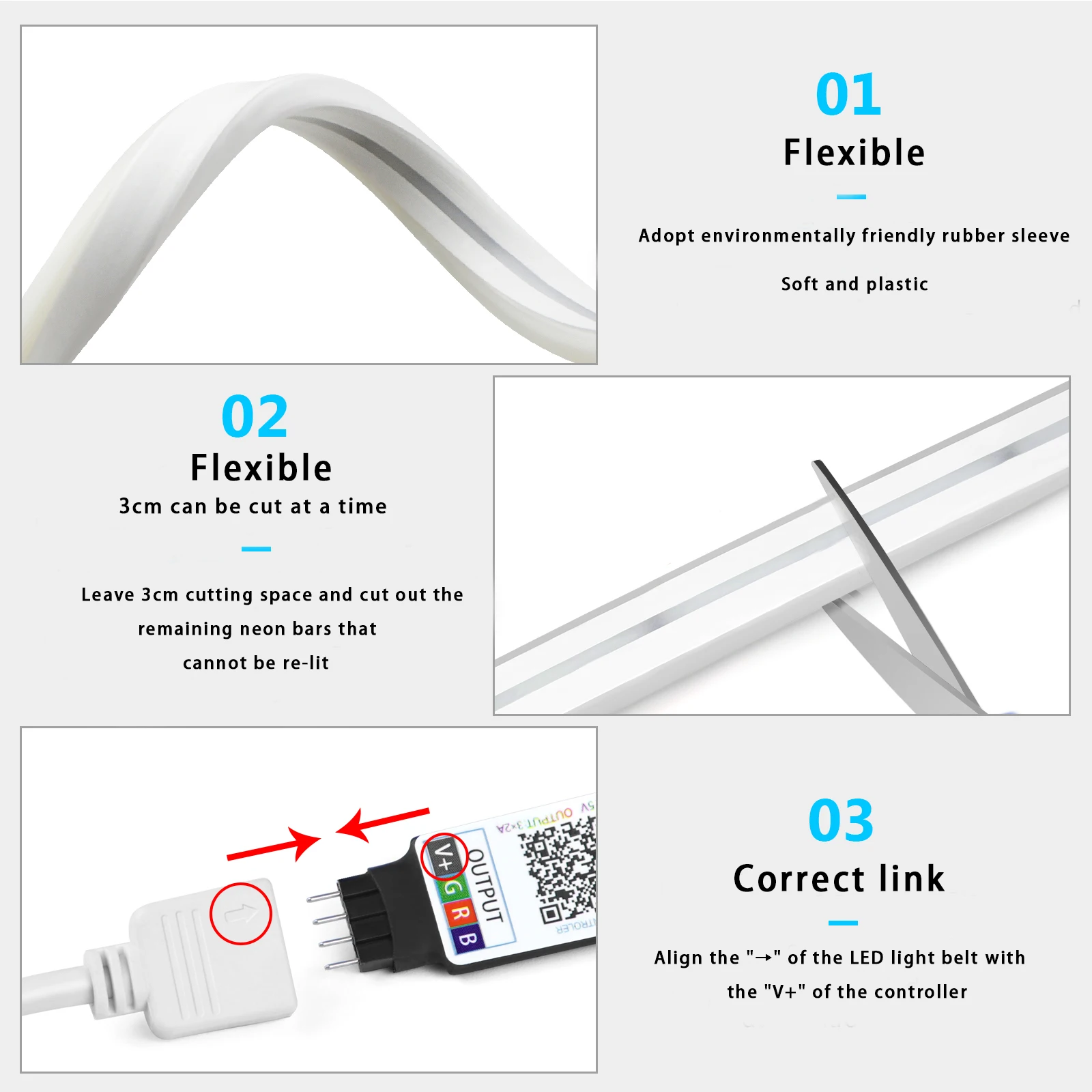 1-5m RGB LED Neon Strip Licht  - Lighting Decor For Home recensie en prijs